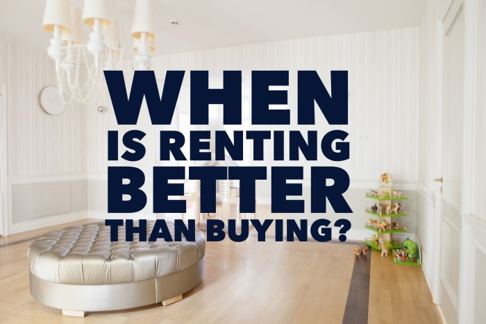 Renting is better than buying